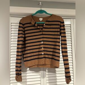 A new day striped cardigan